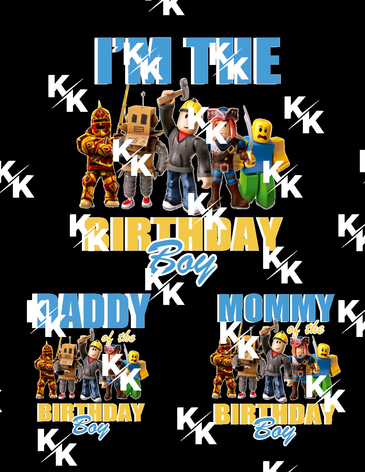 Roblox happy birthday svg png , led and white texts , you can check  otherstyle i have more than 4 style of roblox svg png files for prints