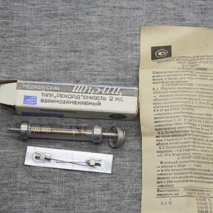 Vintage USSR syringe 2 ml