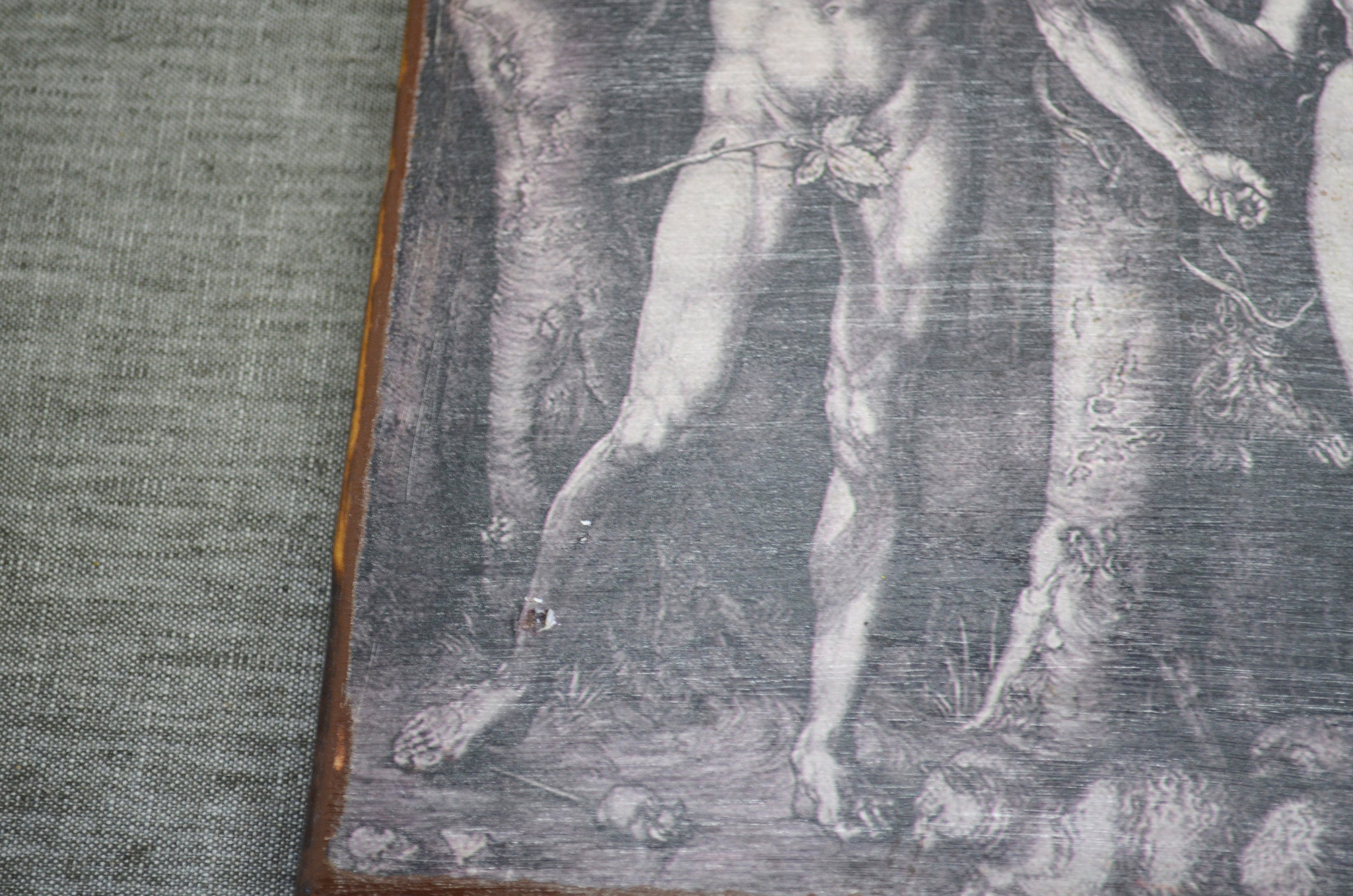 Vintage Icon of Adam and Eve in the Garden of Eden - Etsy