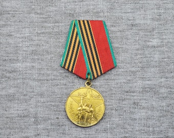 Vintage Ussr Medal 40 years of victory on Germany commemorative medal