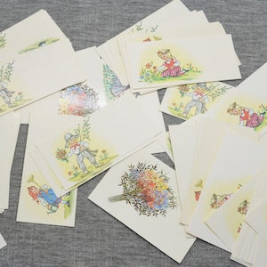 Cartoline vintage per bambini sovietiche in un lotto di 50 pezzi