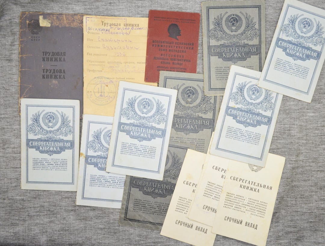 Large Lot of Soviet Ussr Documents - Etsy