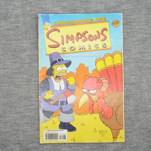 Vintage simpsons comic magazine in russian