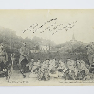 WW1 military patriotic postcard