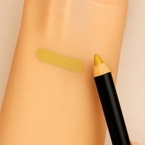 Goldener Eyeliner Stift Natur & Vegan | Bio Augen Make-up | Handgemacht in Italien