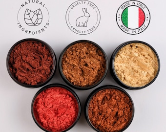 Mineral Eyeshadow Loose Powder Makeup Made in Italy - Ecolife Cosmetics