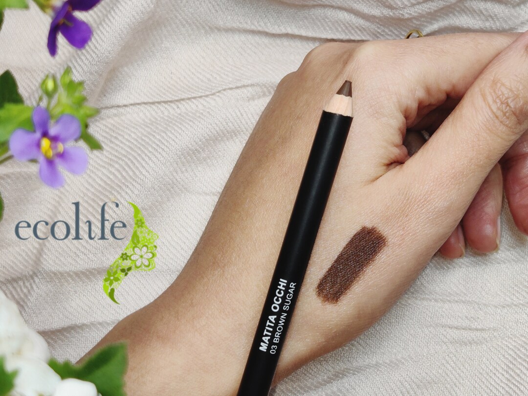 Natural Brown Eyeliner and Lip Liner Made in Italy Ecolife Cosmetics Etsy