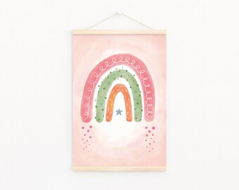 Poster | Children's Room | Rainbow | A4, A3 | Gift Picture Baby Boy Girl Children's Poster