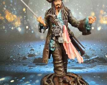 Figura impresa en 3D de Jack Sparrow de Piratas del Caribe