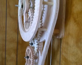 Wooden Planet Clock With Many Layer and Gears