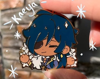 Kaeya Genshin Impact Mondstadt Chibi Hard Enamel Pin ItsAche