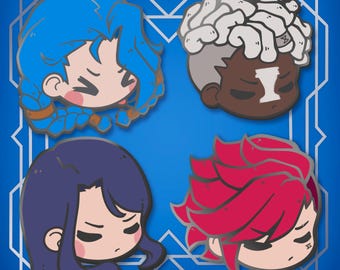 Small Powder Jinx Ekko Vi Caitlyn Poro Cute Chibi Enamel Pin Collection (itsache)