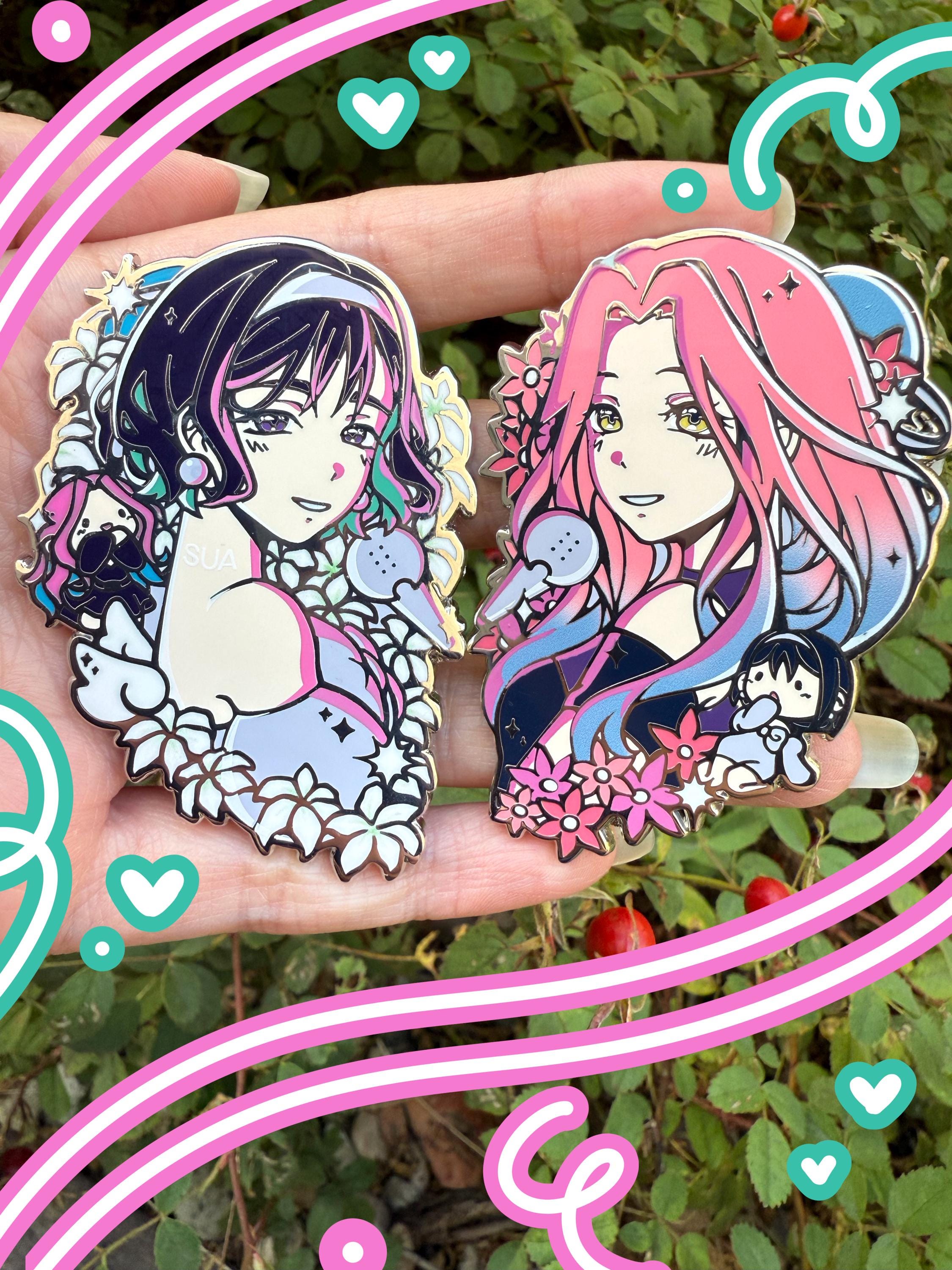 Alien Stage Mizi Sua Heart Paired Heart Enamel Pin (itsache) - Etsy