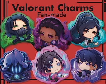Fan made Valo Chibi Acrylic Charm Keychain | ItsAche