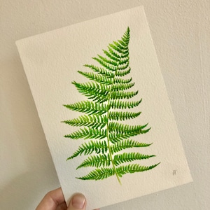 Green Fern Leaf Fine Art Print image 2