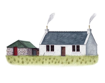 Skye Life Cottage - Fine Art Print