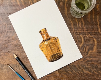 Amber Poison Bottle - Fine Art Print