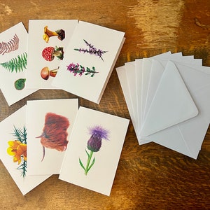 Set of 6 Notecards With Envelopes