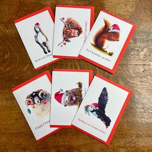 Weihnachtskarten - 6 schottische Designs