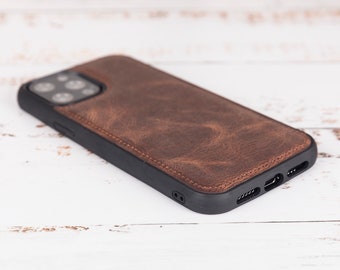 Handmade Leather Case for iPhone 13 Pro Max, 13 Pro, 13 and 13 Mini,Apple iPhone 13 Series Fully Leather Back Cover, Handmade, Personalized