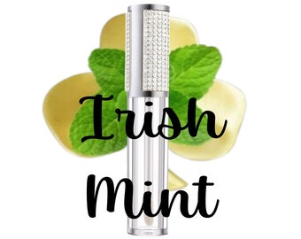 Brillo labial de menta irlandés personalizado
