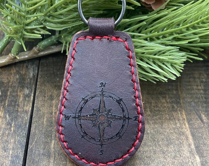 Leather key fob