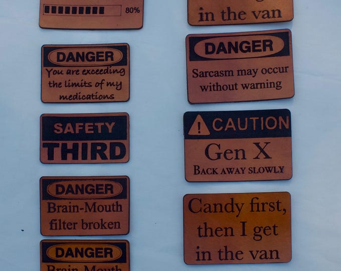 Morale / Hat patches with funny sayings