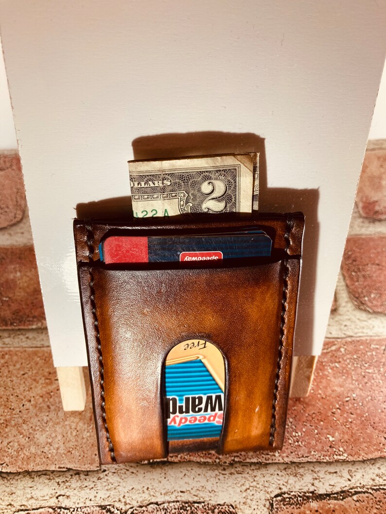 Minimalist Card Wallet Etsy