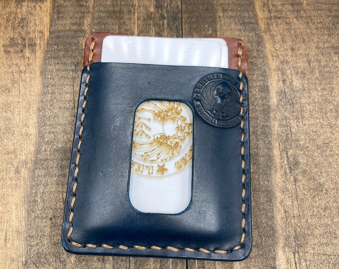 Conceria Walpier Buttero Italian leather front pocket wallet. Minimalist design for every day carry.