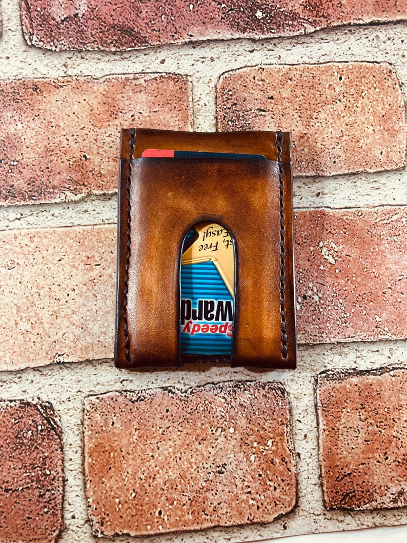 Minimalist Card Wallet Etsy