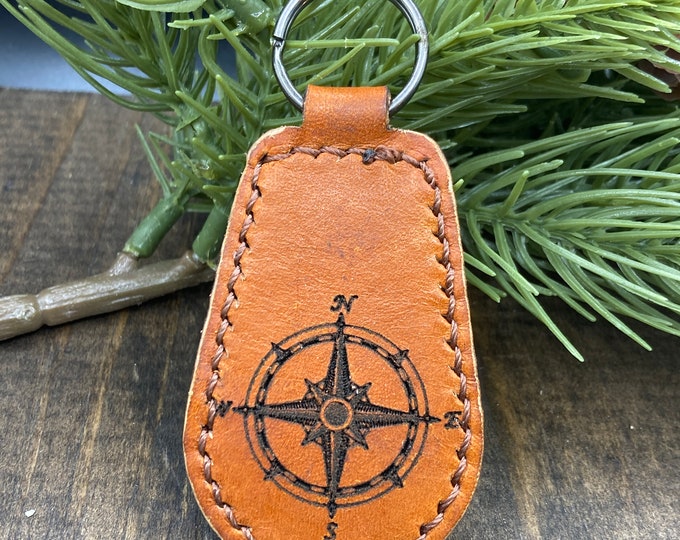 Leather key fob