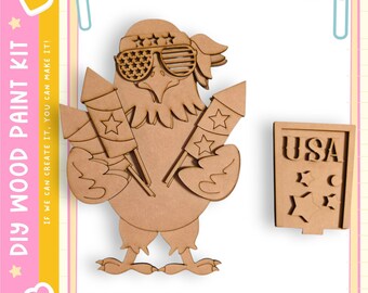 Patriotic Bald Eagle Insert for our Interchangeable Birdhouse Post