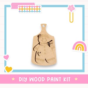 Gingerbread Girl Ornament – DIY Wood Blank – Christmas Craft Kit