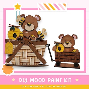 Honey Bear Insert for the Interchangeable Flower Basket