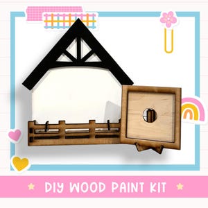Interchangeable House and Frame, DIY Interchangeable Decor