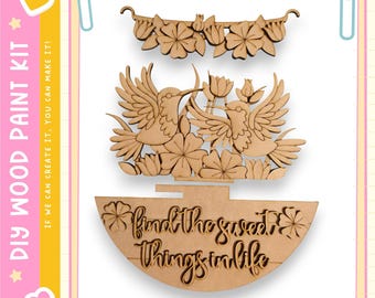 Hummingbird Sign Insert - Interchangeable for Round or Tag Bases