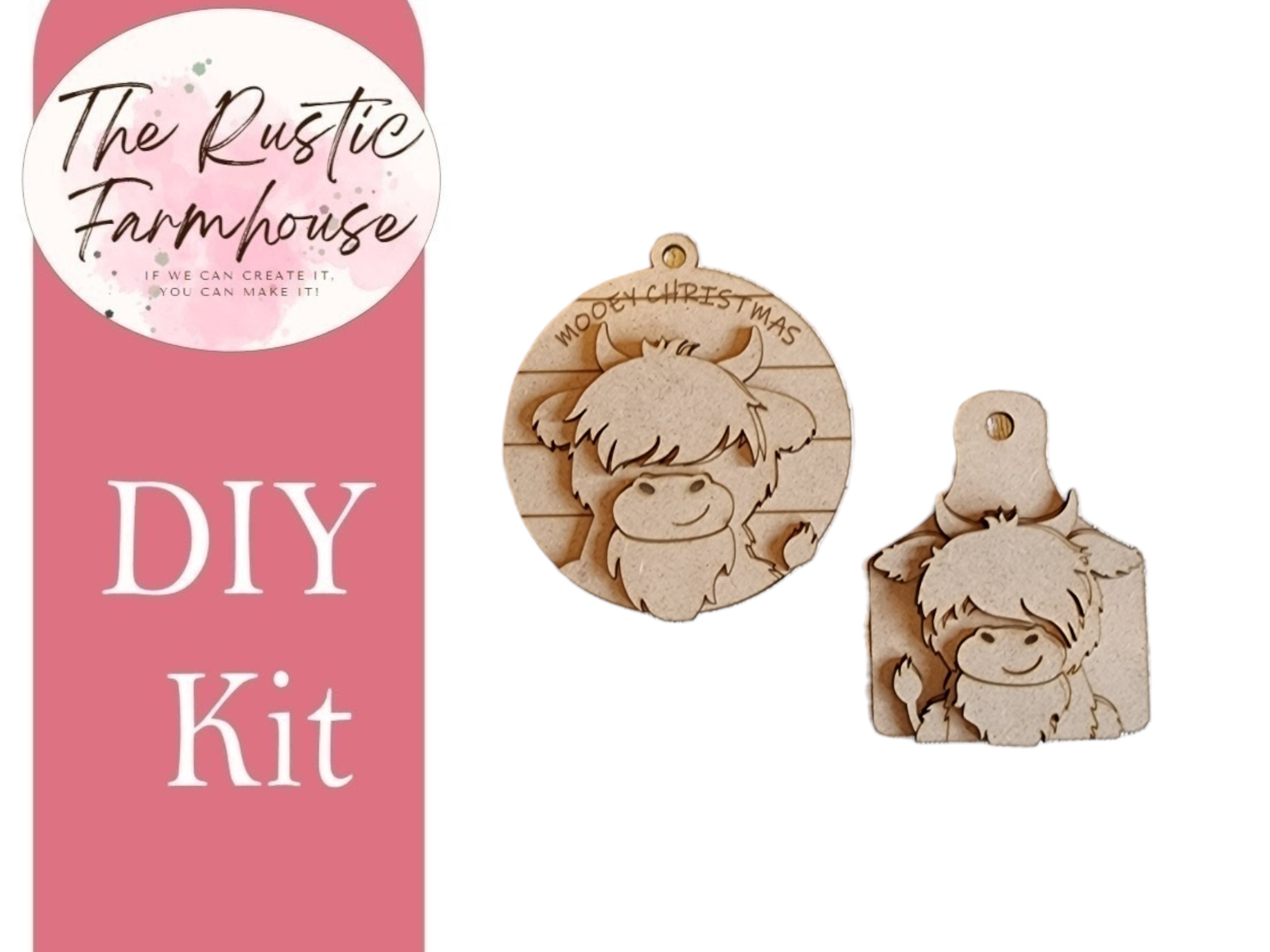 Highland Cow Ornament - 4x5 Cm DIY Button Craft Kit Produktbild-Vorschau 6
