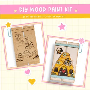 Beehive Pallet Sign DIY Kit: Laser Cut Wood Blank, Farmhouse Decor