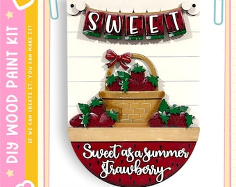 Strawberry Sign Insert - Interchangeable for Round or Tag Bases