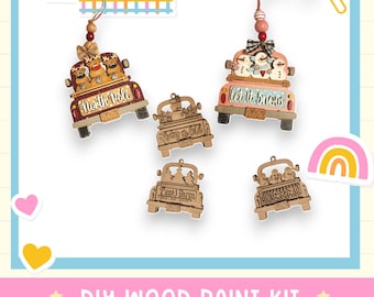 DIY Christmas Truck Ornaments: Farmhouse Tree Decor (Ten Designs)
