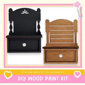 Interchangeable Advent Shelf DIY Wood Paint Kit