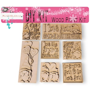Valentine&#39;s Day Gnome Interchangeable Tiles For The Leaning Ladder and other Interchangeable Bases DIY Kit