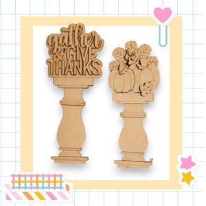 DIY Interchangeable Spindle Candle Add-On – Turkey Pumpkin