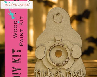 DIY Unpainted Ghost Countdown with Storage Box – Halloween Countdown Kit