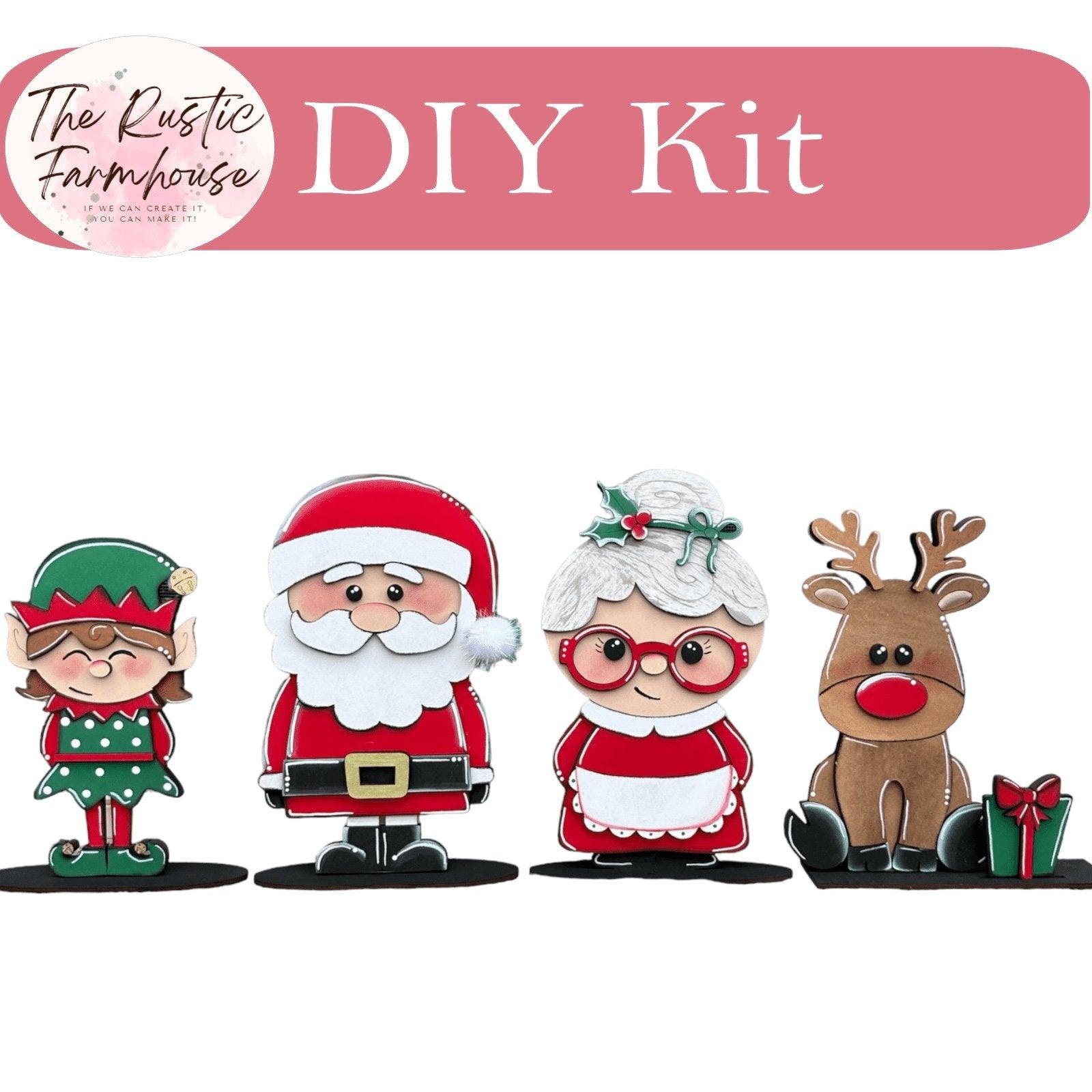 Santa's Standing Squad and Crew Shelf sitter, DIY Wood Blanks