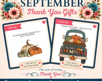 Regalo de agradecimiento de septiembre: manualidad de temporada gratuita.
