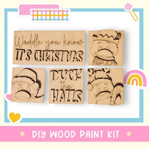 Christmas Duck Mini Tiles For The Leaning Ladder