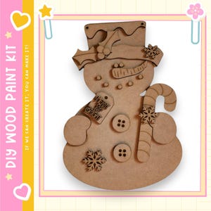 Snowman Candy Cane Door Hanger Diy Wood Blank