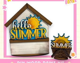 Hello Summer Insert for the Flower Basket DIY