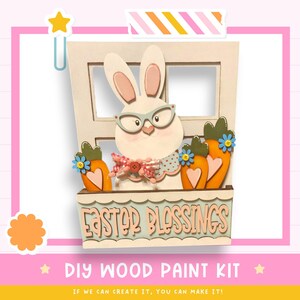 DIY Easter Window Box Inserts: Unfinished Wood Decor Kit